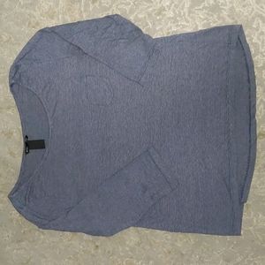 H&M Basic Blue 3/4 Sleeve Top